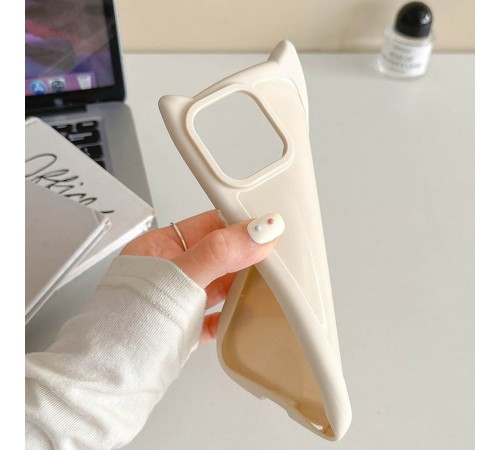 Чохол TPU Cat для Apple iPhone 16 Pro (6.3") Antique White Чохол TPU Cat для Apple iPhone 16 Pro (6.3") Antique White