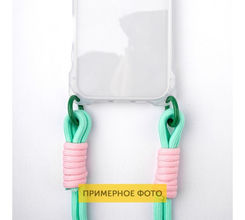 Чохол TPU CrossBody with straps для Apple iPhone 13 (6.1") Transparent Чохол TPU CrossBody with straps для Apple iPhone 13 (6.1") Transparent