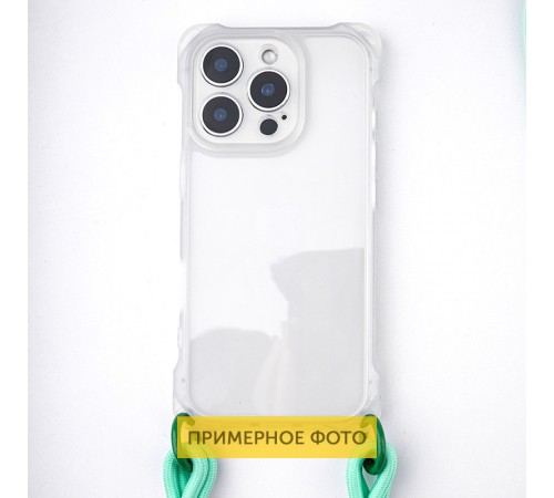 Чохол TPU CrossBody with straps для Apple iPhone 13 (6.1") Transparent Чохол TPU CrossBody with straps для Apple iPhone 13 (6.1") Transparent