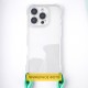 Чохол TPU CrossBody with straps для Apple iPhone 13 (6.1") Transparent