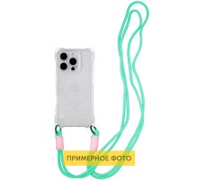 Чохол TPU CrossBody with straps для Apple iPhone 14 (6.1") Transparent