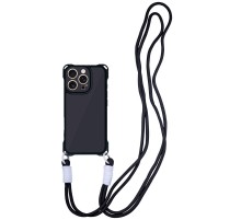 Чохол TPU CrossBody with straps для Apple iPhone 15 Pro Max (6.7") Black