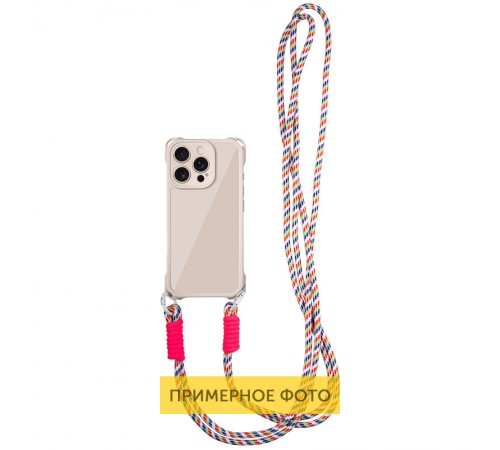 Чохол TPU CrossBody with straps для Apple iPhone 16 (6.1") Antique White Чохол TPU CrossBody with straps для Apple iPhone 16 (6.1") Antique White