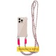 Чохол TPU CrossBody with straps для Apple iPhone 16 Plus (6.7") Antique White