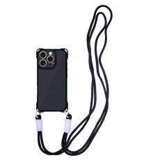 Чохол TPU CrossBody with straps для Apple iPhone 16 Pro (6.3") Black