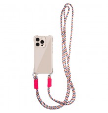 Чохол TPU CrossBody with straps для Apple iPhone 16 Pro Max (6.9") Antique White