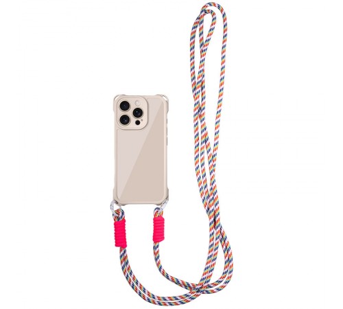 Чохол TPU CrossBody with straps для Apple iPhone 16 Pro Max (6.9") Antique White Чохол TPU CrossBody with straps для Apple iPhone 16 Pro Max (6.9") Antique White