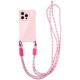 Чохол TPU CrossBody with straps для Apple iPhone 16 Pro Max (6.9") Pink