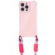 Чохол TPU CrossBody with straps для Apple iPhone 16 Pro Max (6.9") Pink