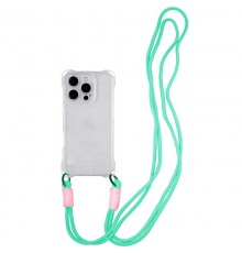 Чохол TPU CrossBody with straps для Apple iPhone 16 Pro Max (6.9") Transparent