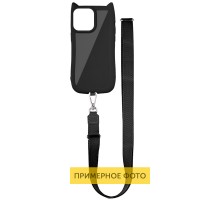 Чохол TPU GETMAN Cat with straps для Apple iPhone 16e (6.1") Black