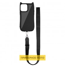 Чохол TPU GETMAN Cat with straps для Apple iPhone 16e (6.1") Black