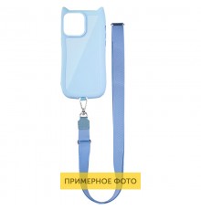 Чохол TPU GETMAN Cat with straps для Apple iPhone 16e (6.1") Blue