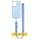 Чохол TPU GETMAN Cat with straps для Apple iPhone 16e (6.1") Blue