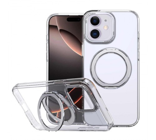 Чохол TPU+PC Empire with MagSafe and Ring для Apple iPhone 11 (6.1") Clear Чохол TPU+PC Empire with MagSafe and Ring для Apple iPhone 11 (6.1") Clear