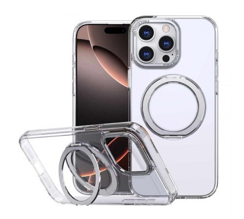 Чохол TPU+PC Empire with MagSafe and Ring для Apple iPhone 15 Pro Max (6.7") Clear Чохол TPU+PC Empire with MagSafe and Ring для Apple iPhone 15 Pro Max (6.7") Clear
