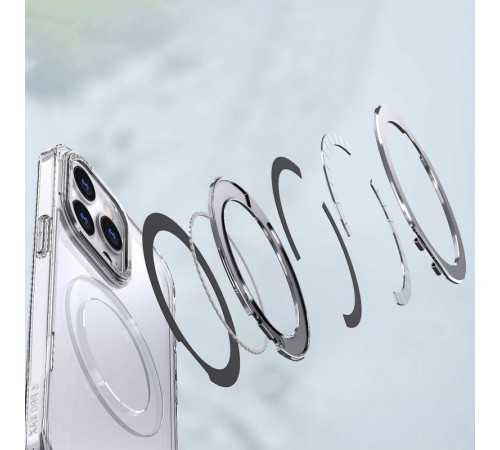 Чохол TPU+PC Empire with MagSafe and Ring для Apple iPhone 15 Pro Max (6.7") Clear Чохол TPU+PC Empire with MagSafe and Ring для Apple iPhone 15 Pro Max (6.7") Clear