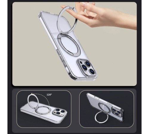 Чохол TPU+PC Empire with MagSafe and Ring для Apple iPhone 16 Pro (6.3") Clear Чохол TPU+PC Empire with MagSafe and Ring для Apple iPhone 16 Pro (6.3") Clear