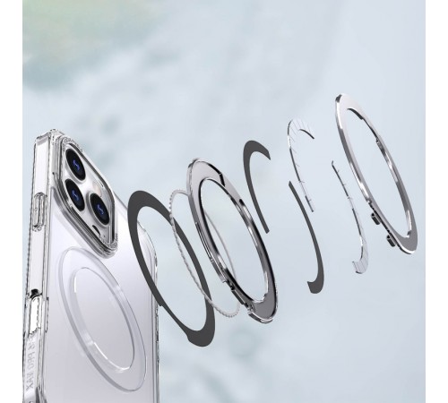 Чохол TPU+PC Empire with MagSafe and Ring для Apple iPhone 16 Pro (6.3") Clear Чохол TPU+PC Empire with MagSafe and Ring для Apple iPhone 16 Pro (6.3") Clear