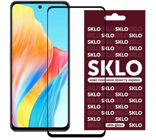 Захисне скло SKLO 3D для TECNO Spark 30 (KL6) Чорний Захисне скло SKLO 3D для TECNO Spark 30 (KL6) Чорний