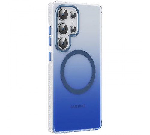 Чохол TPU+PC Phantom with MagSafe для Samsung Galaxy S25 Ultra Blue Чохол TPU+PC Phantom with MagSafe для Samsung Galaxy S25 Ultra Blue