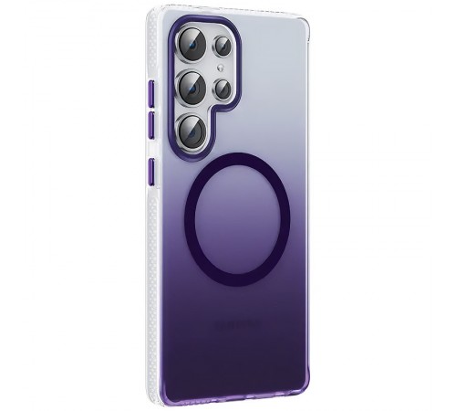 Чохол TPU+PC Phantom with MagSafe для Samsung Galaxy S25 Ultra Purple Чохол TPU+PC Phantom with MagSafe для Samsung Galaxy S25 Ultra Purple