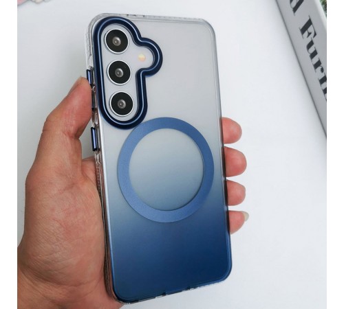 Чохол TPU+PC Phantom with MagSafe для Samsung Galaxy S25+ Blue Чохол TPU+PC Phantom with MagSafe для Samsung Galaxy S25+ Blue