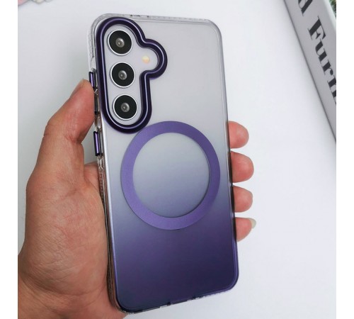 Чохол TPU+PC Phantom with MagSafe для Samsung Galaxy S25+ Purple Чохол TPU+PC Phantom with MagSafe для Samsung Galaxy S25+ Purple