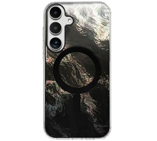 Чохол TPU Shiny Mountain (MagFit) для Samsung Galaxy S24 Black Чохол TPU Shiny Mountain (MagFit) для Samsung Galaxy S24 Black