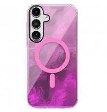 Чохол TPU Shiny Mountain (MagFit) для Samsung Galaxy S24 Pink