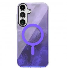 Чохол TPU Shiny Mountain (MagFit) для Samsung Galaxy S24 Purple