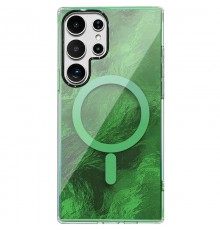 Чохол TPU Shiny Mountain (MagFit) для Samsung Galaxy S24 Ultra Green