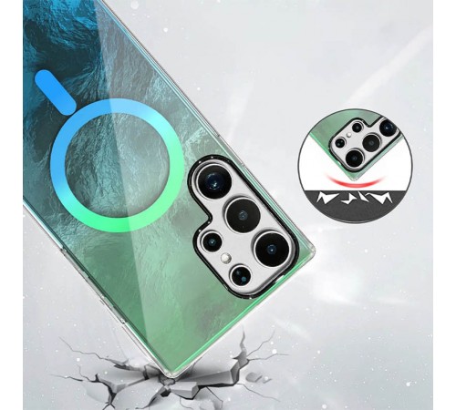 Чохол TPU Shiny Mountain (MagFit) для Samsung Galaxy S24 Ultra Green / Blue Чохол TPU Shiny Mountain (MagFit) для Samsung Galaxy S24 Ultra Green / Blue