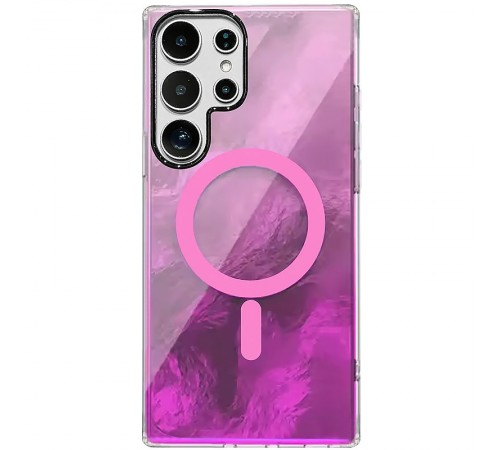 Чохол TPU Shiny Mountain (MagFit) для Samsung Galaxy S24 Ultra Pink Чохол TPU Shiny Mountain (MagFit) для Samsung Galaxy S24 Ultra Pink