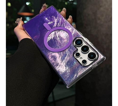 Чохол TPU Shiny Mountain (MagFit) для Samsung Galaxy S24 Ultra Purple Чохол TPU Shiny Mountain (MagFit) для Samsung Galaxy S24 Ultra Purple