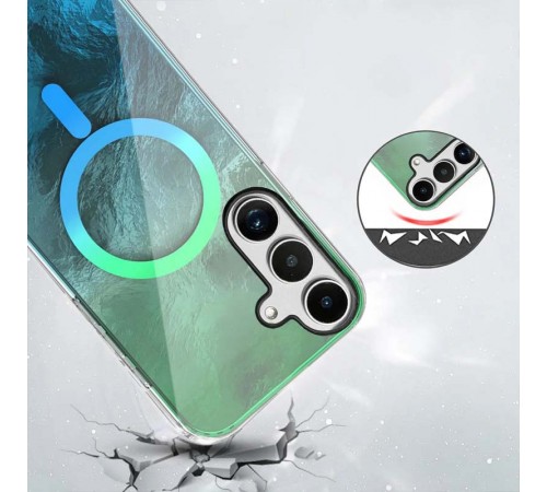 Чохол TPU Shiny Mountain (MagFit) для Samsung Galaxy S24+ Green / Blue Чохол TPU Shiny Mountain (MagFit) для Samsung Galaxy S24+ Green / Blue