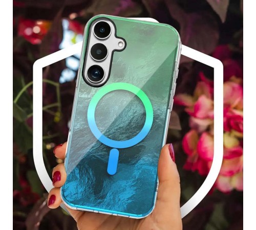 Чохол TPU Shiny Mountain (MagFit) для Samsung Galaxy S24+ Green / Blue Чохол TPU Shiny Mountain (MagFit) для Samsung Galaxy S24+ Green / Blue
