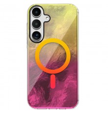 Чохол TPU Shiny Mountain (MagFit) для Samsung Galaxy S24+ Yellow / Pink