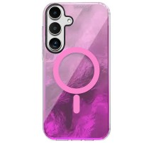 Чохол TPU Shiny Mountain (MagFit) для Samsung Galaxy S25 Pink