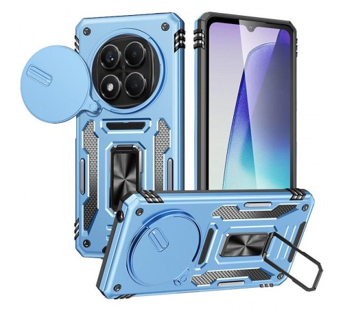 Ударостійкий чохол Camshield Army Ring для Xiaomi Redmi Note 14 Pro 4G/5G / Poco X7 Блакитний / Light Blue Ударостійкий чохол Camshield Army Ring для Xiaomi Redmi Note 14 Pro 4G/5G / Poco X7 Блакитний / Light Blue