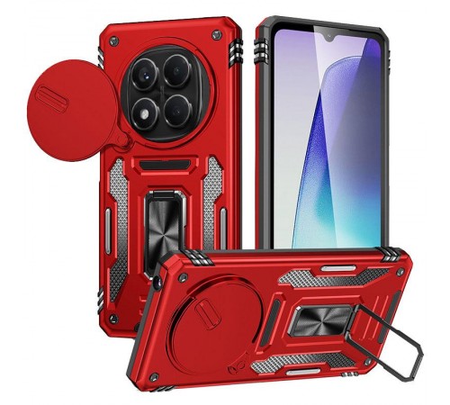 Ударостійкий чохол Camshield Army Ring для Xiaomi Redmi Note 14 Pro 4G/5G / Poco X7 Червоний / Red Ударостійкий чохол Camshield Army Ring для Xiaomi Redmi Note 14 Pro 4G/5G / Poco X7 Червоний / Red
