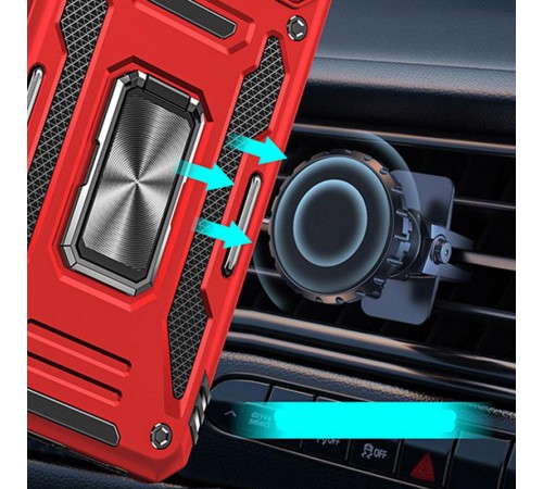 Ударостійкий чохол Camshield Army Ring для Xiaomi Redmi Note 14 Pro 4G/5G / Poco X7 Червоний / Red Ударостійкий чохол Camshield Army Ring для Xiaomi Redmi Note 14 Pro 4G/5G / Poco X7 Червоний / Red