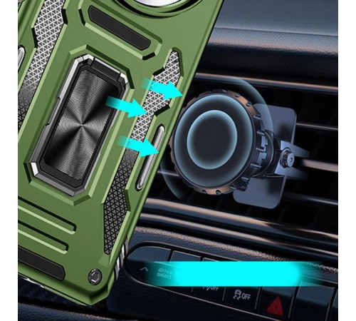Ударостійкий чохол Camshield Army Ring для Xiaomi Redmi Note 14 Pro 4G/5G / Poco X7 Оливковий / Army Green Ударостійкий чохол Camshield Army Ring для Xiaomi Redmi Note 14 Pro 4G/5G / Poco X7 Оливковий / Army Green