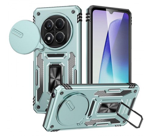 Ударостійкий чохол Camshield Army Ring для Xiaomi Redmi Note 14 Pro 4G/5G / Poco X7 Зелений / Light Green Ударостійкий чохол Camshield Army Ring для Xiaomi Redmi Note 14 Pro 4G/5G / Poco X7 Зелений / Light Green