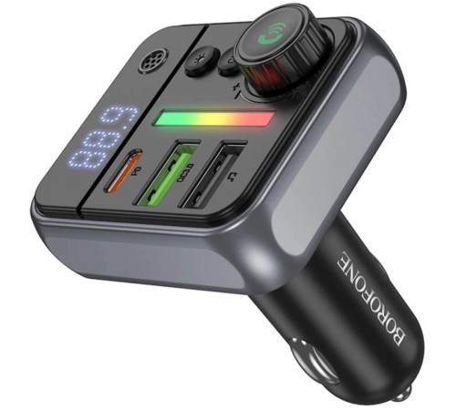 АЗП FM модулятор Borofone BC50 Ascenso PD20W+QC3.0 18W (2USB-A/1C) АЗП FM модулятор Borofone BC50 Ascenso PD20W+QC3.0 18W (2USB-A/1C)