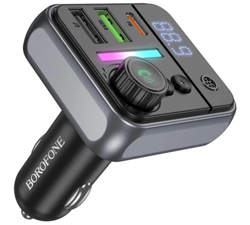 АЗП FM модулятор Borofone BC50 Ascenso PD20W+QC3.0 18W (2USB-A/1C) АЗП FM модулятор Borofone BC50 Ascenso PD20W+QC3.0 18W (2USB-A/1C)