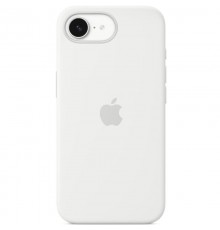 Чохол Silicone case (AAA) with Magsafe для Apple iPhone 16e (6.1") White