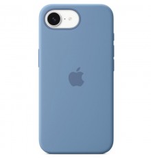 Чохол Silicone case (AAA) with Magsafe для Apple iPhone 16e (6.1") Winter Blue