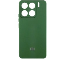 Чохол Silicone Cover Lakshmi Full Camera (AA) with logo для Xiaomi 15 Зелений / Dark green