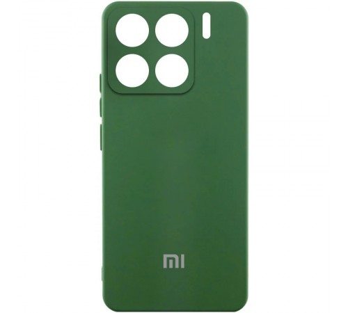 Чохол Silicone Cover Lakshmi Full Camera (AA) with logo для Xiaomi 15 Pro Зелений / Dark green Чохол Silicone Cover Lakshmi Full Camera (AA) with logo для Xiaomi 15 Pro Зелений / Dark green